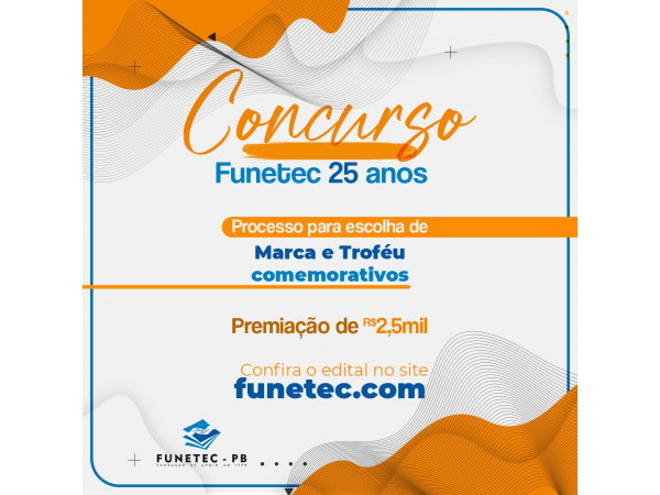 Melhor proposta visual para Marca e Troféu receberá prêmio no valor de R$ 2,5 mil